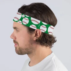 Baseball Multifunctional Headwear - Tossed Ball Pattern RokBAND -Sport Play Mode bs 02319 MALE2