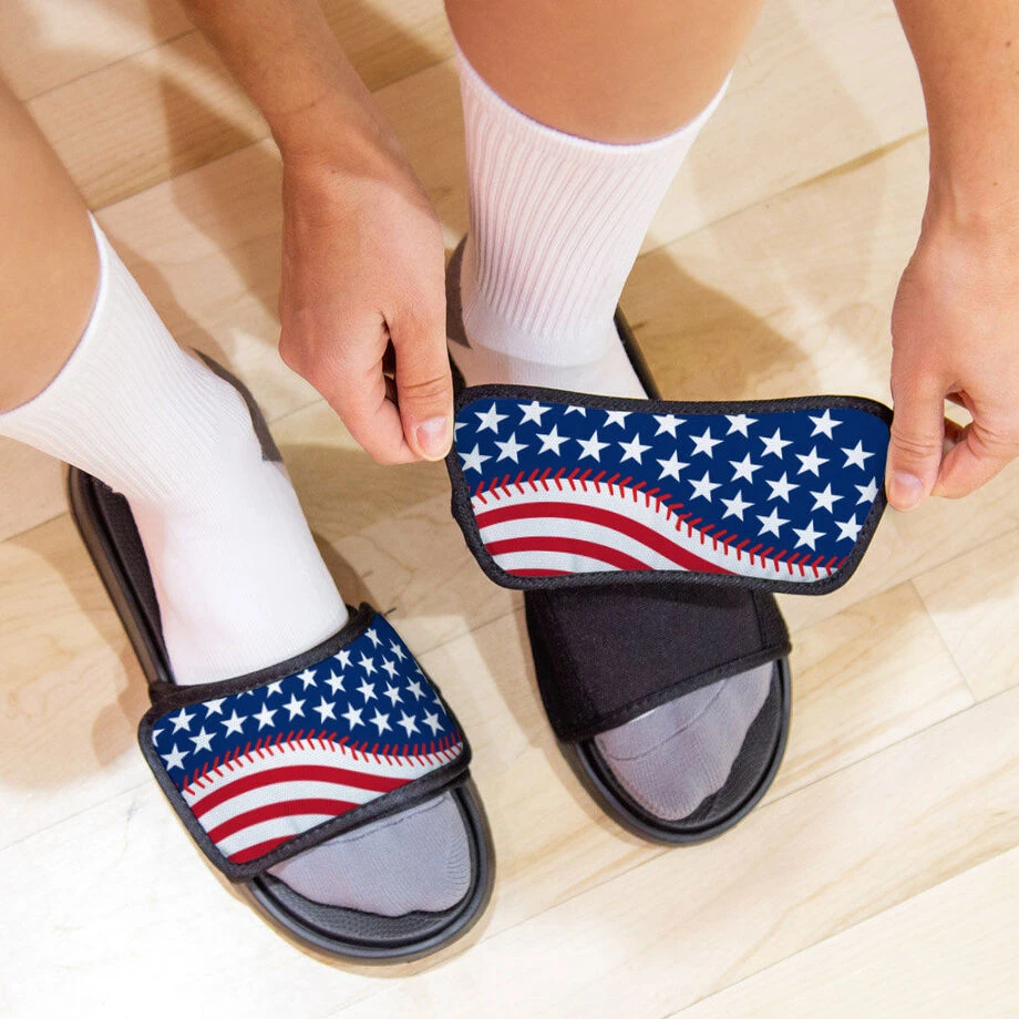 Baseball Repwell® Sandal Straps - American Flag Ball 3 Baseball Repwell® Sandal Straps - American Flag Ball - Image 3
