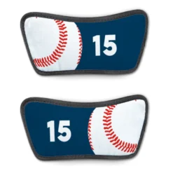 Baseball Repwell® Sandal Straps - Ball And Number Reflected