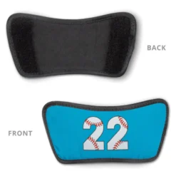 Baseball Repwell® Sandal Straps - Baseball Number Stitches -Sport Play Mode bs 02672 STRAPS CAROLINA DETAIL