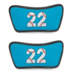 Baseball Repwell® Sandal Straps - Baseball Number Stitches