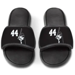 Baseball Repwell® Slide Sandals - Batter With Number 7 Baseball Repwell® Slide Sandals - Batter With Number -Sport Play Mode bs 02673 BLACKWHITE FRONT