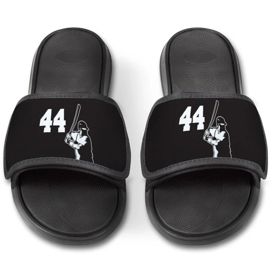 Baseball Repwell® Slide Sandals - Batter With Number 3 Baseball Repwell® Slide Sandals - Batter With Number - Image 3