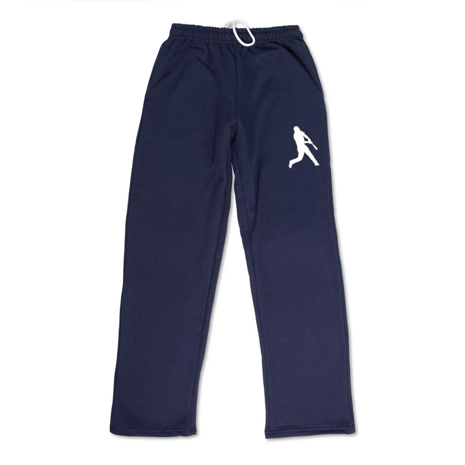 Baseball Fleece Sweatpants - Batter Silhouette 2 Baseball Fleece Sweatpants - Batter Silhouette - Image 2