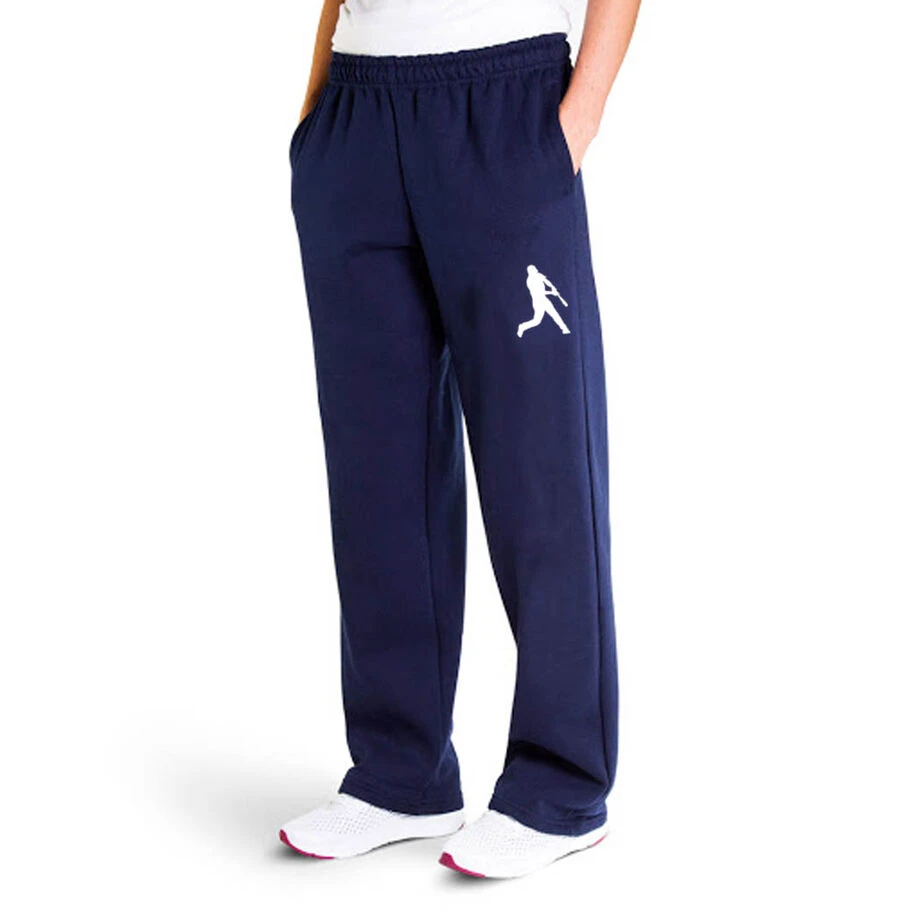 Baseball Fleece Sweatpants - Batter Silhouette 1 Baseball Fleece Sweatpants - Batter Silhouette
