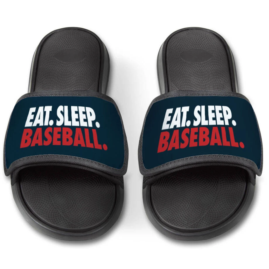 Baseball Repwell® Slide Sandals - Eat. Sleep. Baseball. 3 Baseball Repwell® Slide Sandals - Eat. Sleep. Baseball. - Image 3