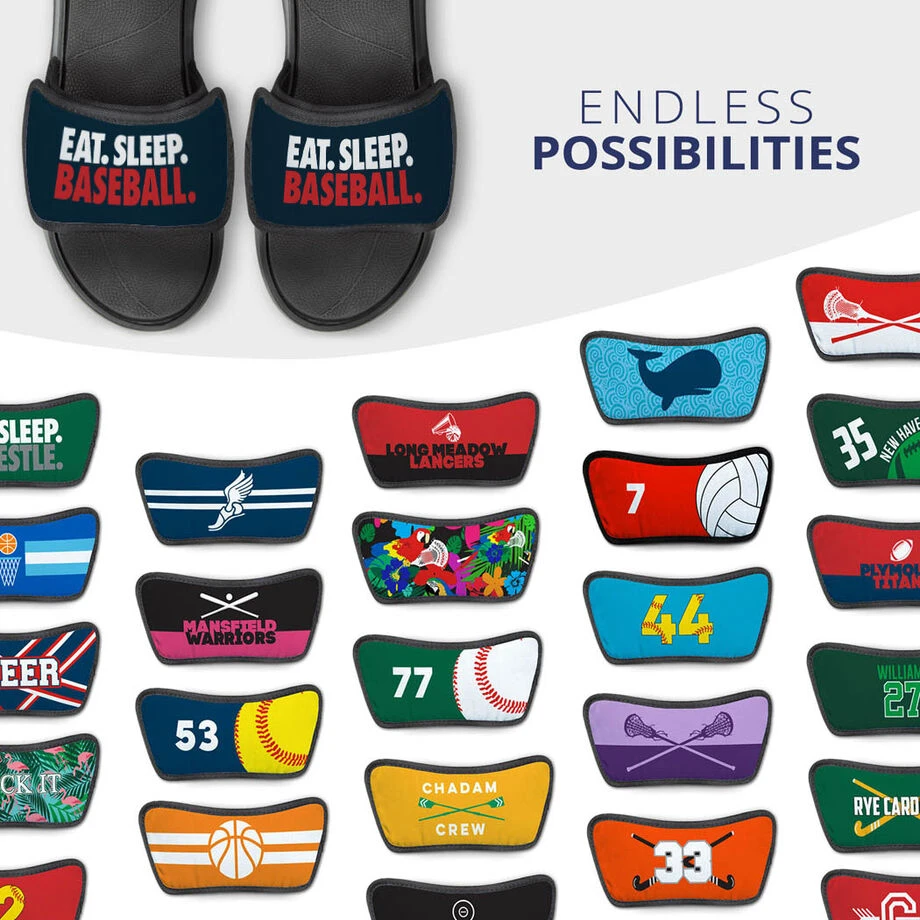 Baseball Repwell® Sandal Straps - Eat. Sleep. Baseball. 5 Baseball Repwell® Sandal Straps - Eat. Sleep. Baseball. - Image 5