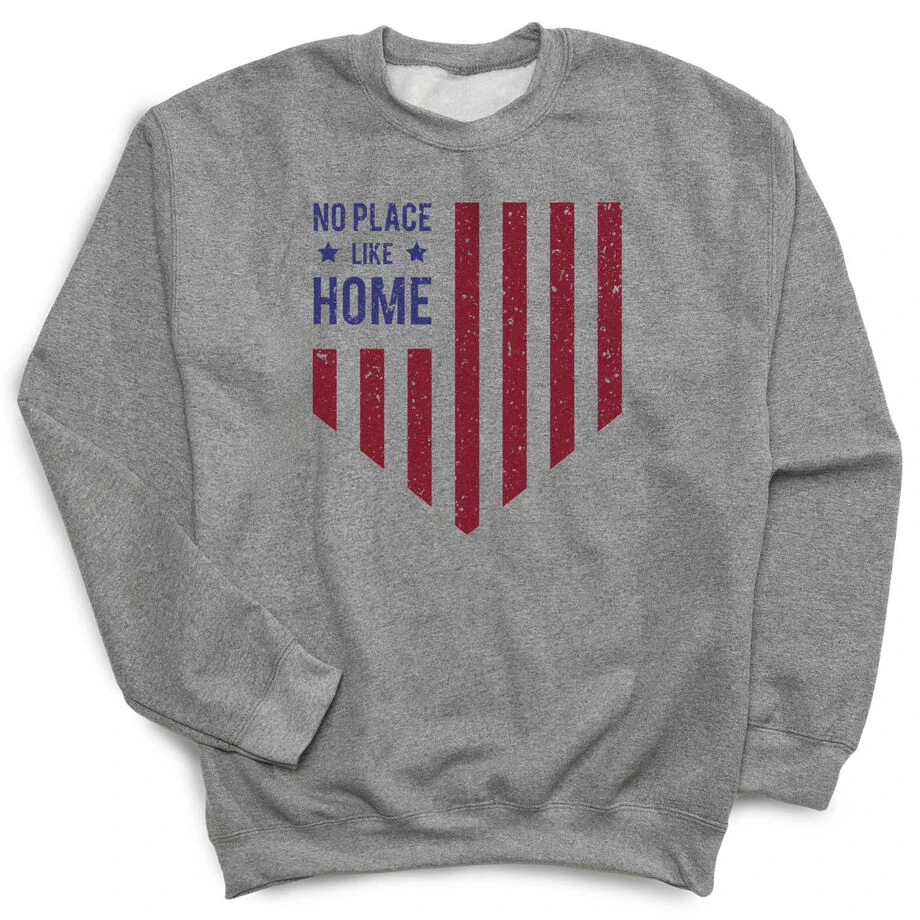 Baseball Crewneck Sweatshirt - No Place Like Home 1 Baseball Crewneck Sweatshirt - No Place Like Home