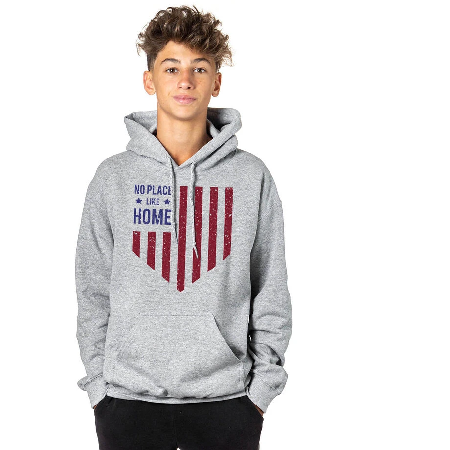 Baseball Hooded Sweatshirt - No Place Like Home 2 Baseball Hooded Sweatshirt - No Place Like Home - Image 2