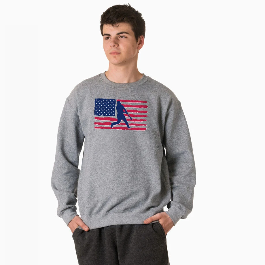 Baseball Crewneck Sweatshirt - Baseball Land That We Love 2 Baseball Crewneck Sweatshirt - Baseball Land That We Love - Image 2