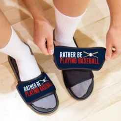 Baseball Repwell® Sandal Straps - Rather Be Playing Baseball -Sport Play Mode bs 03140 STRAPS LIFESTYLE