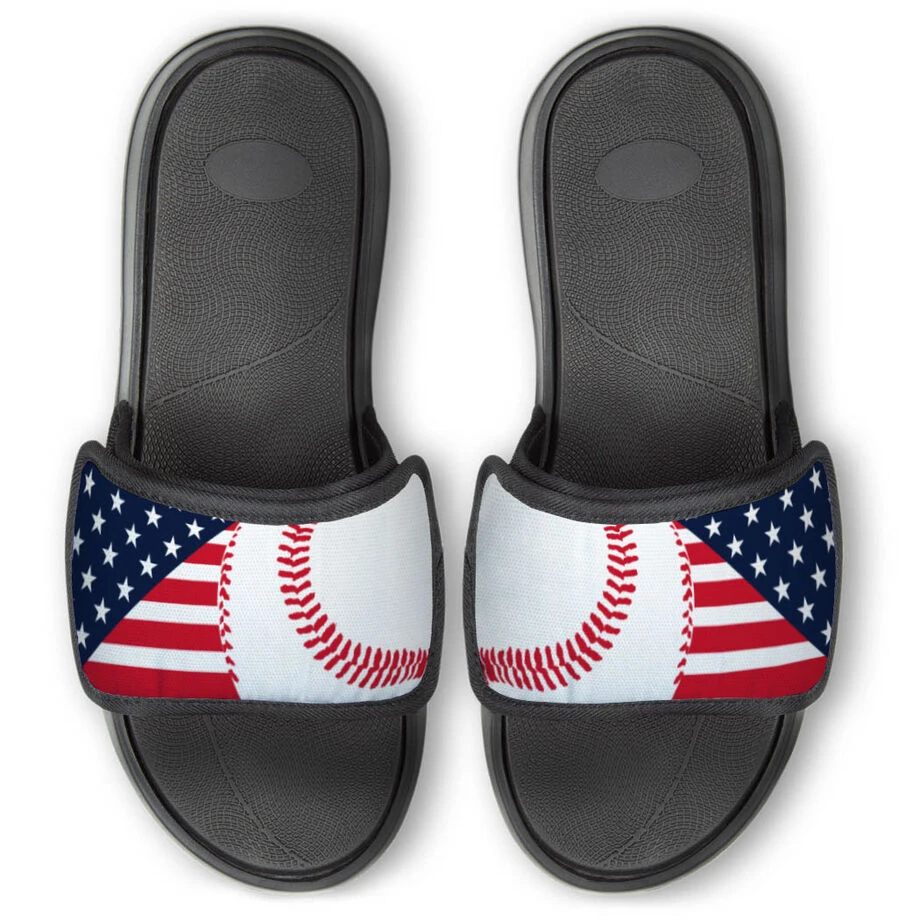 Baseball Repwell® Sandal Straps - USA Flag 2 Baseball Repwell® Sandal Straps - USA Flag - Image 2