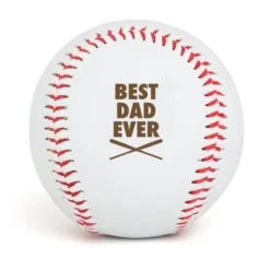 Baseball Best Dad Ever Laser Engraved Baseball