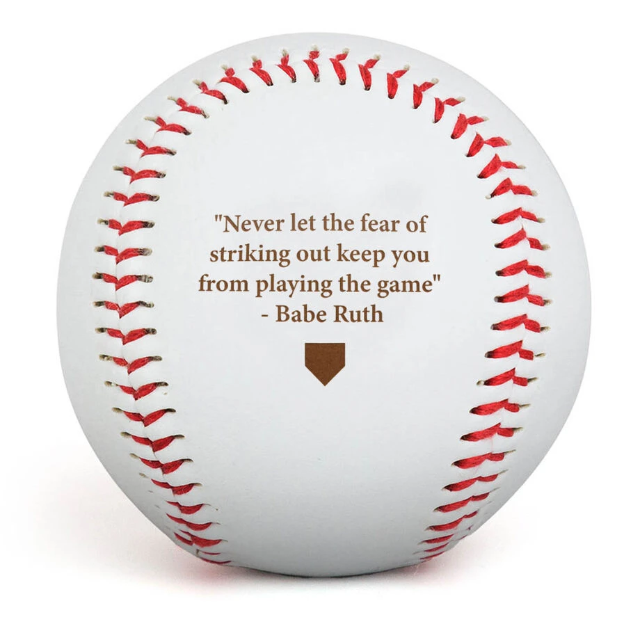 Engraved Baseball - Keep On Playing Ball 1 Engraved Baseball - Keep On Playing Ball