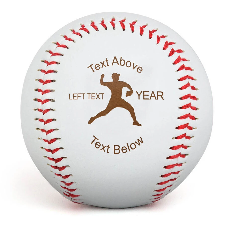 Engraved Baseball - Baseball Pitcher 2 Engraved Baseball - Baseball Pitcher - Image 2