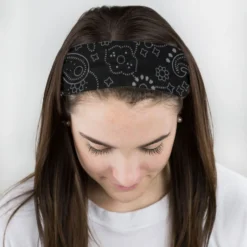 Multifunctional Headwear - Paisley Black RokBAND 8 Multifunctional Headwear - Paisley Black RokBAND -Sport Play Mode gs 00511 FEMALE1