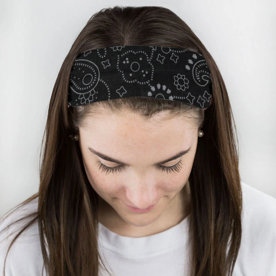 Multifunctional Headwear - Paisley Black RokBAND 3 Multifunctional Headwear - Paisley Black RokBAND - Image 3
