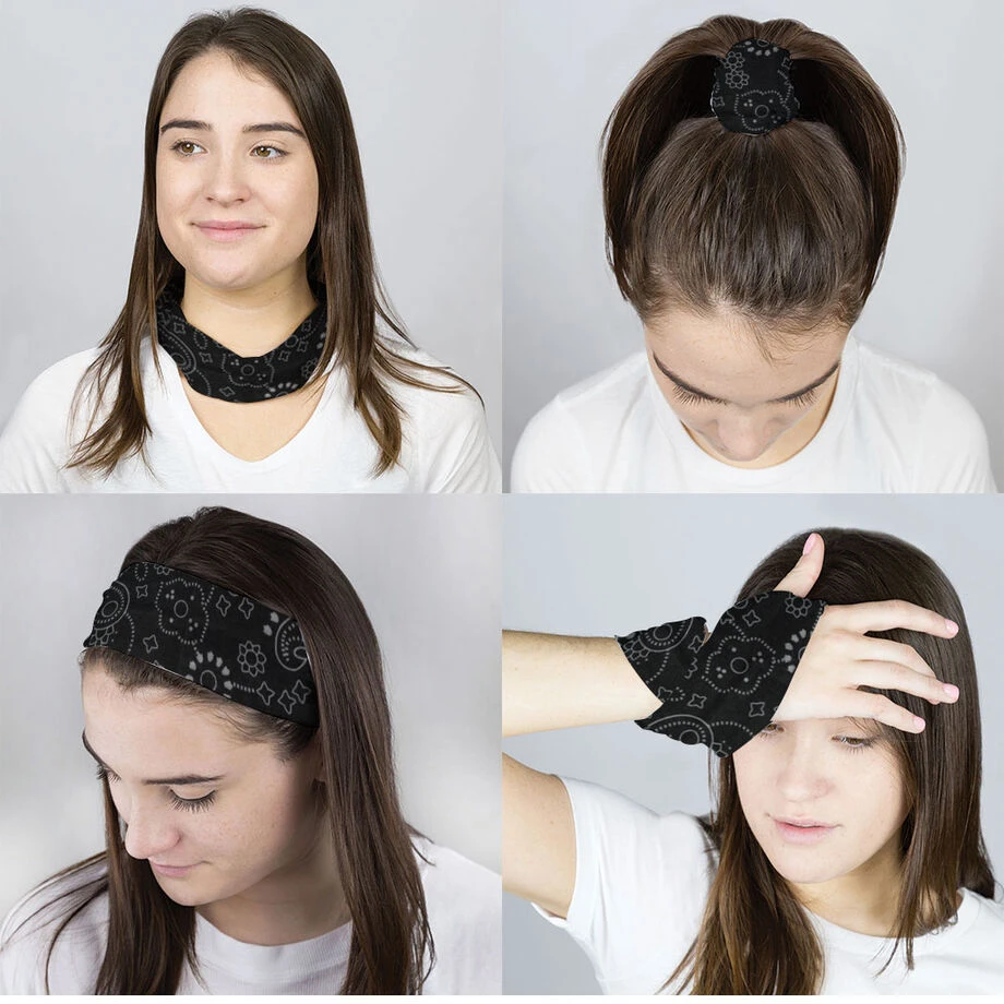 Multifunctional Headwear - Paisley Black RokBAND 2 Multifunctional Headwear - Paisley Black RokBAND - Image 2