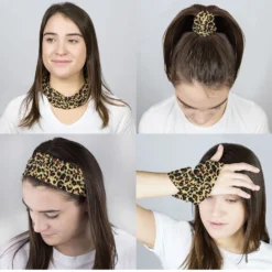 Multifunctional Headwear - Leopard RokBAND 9 Multifunctional Headwear - Leopard RokBAND -Sport Play Mode gs 00513 FEMALECOMP
