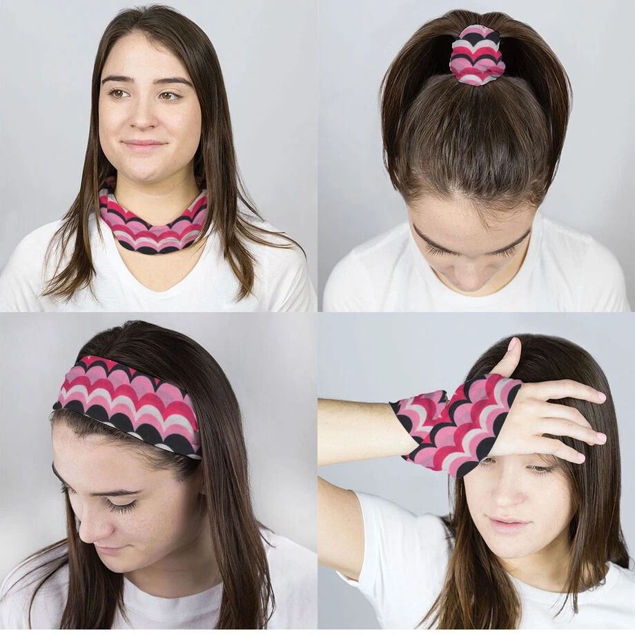 Multifunctional Headwear - Pink Waves RokBAND 2 Multifunctional Headwear - Pink Waves RokBAND - Image 2