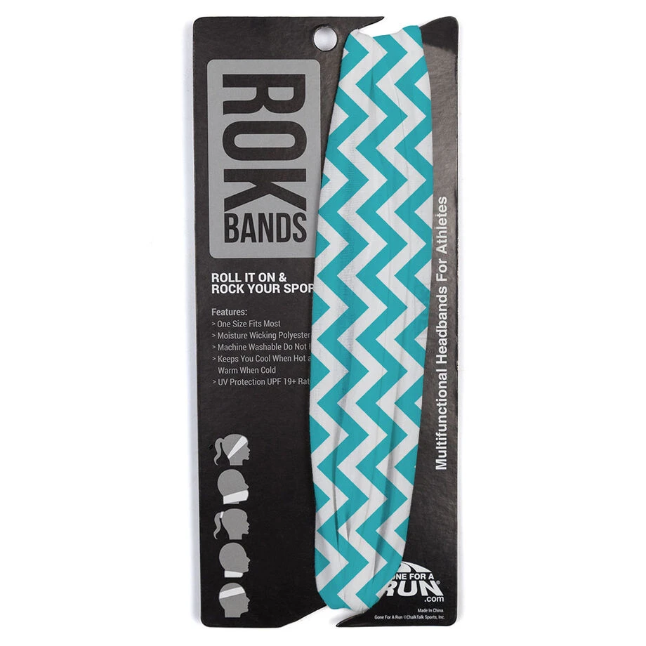 Multifunctional Headwear - Chevron Teal RokBAND 6 Multifunctional Headwear - Chevron Teal RokBAND - Image 6
