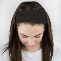 Long Multifunctional Headwear - Solid Black RokBAND 12 Long Multifunctional Headwear - Solid Black RokBAND -Sport Play Mode gs 09953 FEMALE1