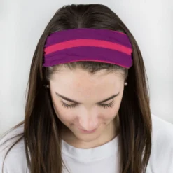 Multifunctional Headwear - Purple Stripe RokBAND 11 Multifunctional Headwear - Purple Stripe RokBAND -Sport Play Mode gs 10059 FEMALE1