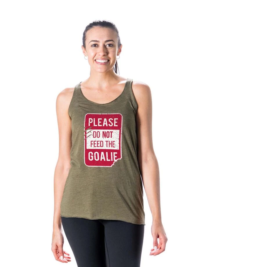 Women's Everyday Tank Top - Don’t Feed The Goalie 2 Women's Everyday Tank Top - Don’t Feed The Goalie - Image 2