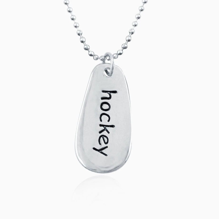 SportWORD Silver Hockey Necklace 1 SportWORD Silver Hockey Necklace