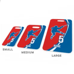 Hockey Bag/Luggage Tag - Personalized Hockey Slap Shot -Sport Play Mode hk 03365 REDBLUE ALLSIZES