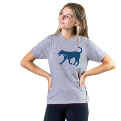 Hockey Tshirt Short Sleeve Rocky The Hockey Dog 6 Hockey Tshirt Short Sleeve Rocky The Hockey Dog -Sport Play Mode hk 04028 GRAY GIRLS