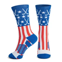 Hockey Woven Mid-Calf Sock Set - All American 12 Hockey Woven Mid-Calf Sock Set - All American -Sport Play Mode hk 04126 SIDE