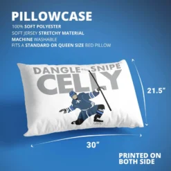 Hockey Pillowcase - Dangle Snipe Celly -Sport Play Mode hk 04606 BLUE DETAILS