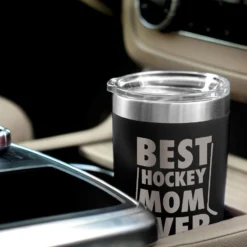 Hockey 20 Oz. Double Insulated Tumbler - Best Mom Ever -Sport Play Mode hk 04704 BLACK CAR