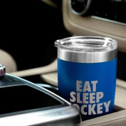 Hockey 20 Oz. Double Insulated Tumbler - Eat Sleep Hockey -Sport Play Mode hk 04706 ROYAL CAR