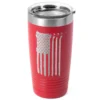Hockey 20 Oz. Double Insulated Tumbler - Flag