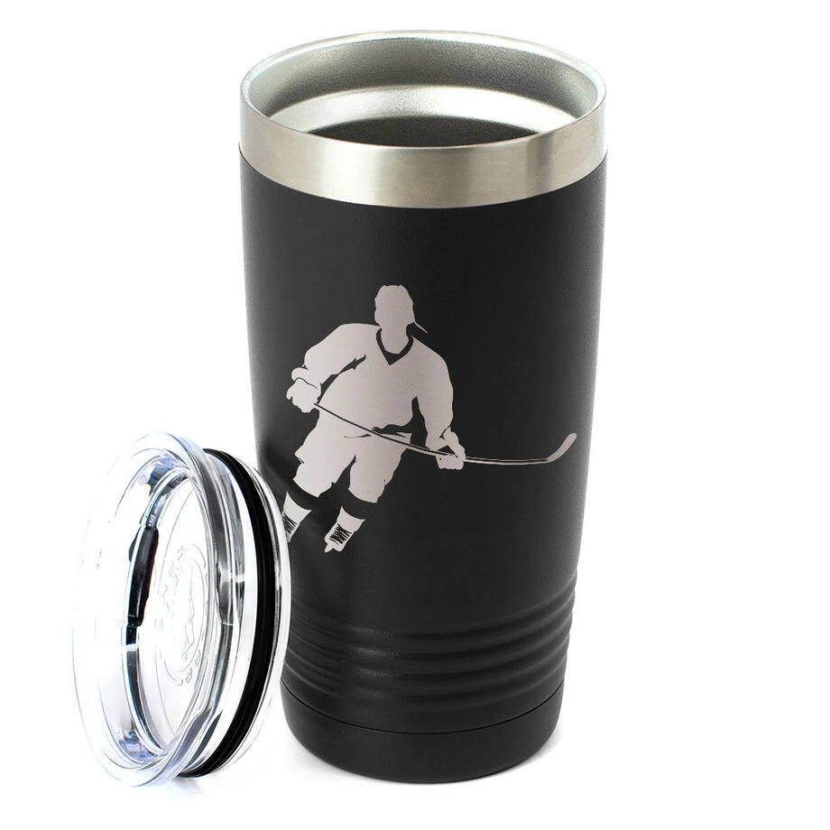 Hockey 20 Oz. Double Insulated Tumbler - Player 2 Hockey 20 Oz. Double Insulated Tumbler - Player - Image 2