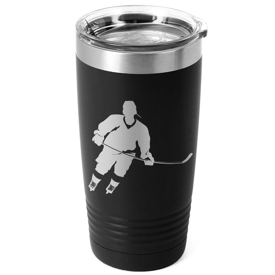 Hockey 20 Oz. Double Insulated Tumbler - Player 1 Hockey 20 Oz. Double Insulated Tumbler - Player