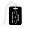 Hockey Bag/Luggage Tag - Personalized Text With Crossed Sticks