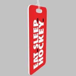 Hockey Bag/Luggage Tag - Eat Sleep Hockey -Sport Play Mode hk 04928 RED ALLPROFILE