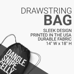 Hockey Drawstring Backpack - Dangle Snipe Celly Words 6 Hockey Drawstring Backpack - Dangle Snipe Celly Words -Sport Play Mode hk 05012 BLACK DETAILS