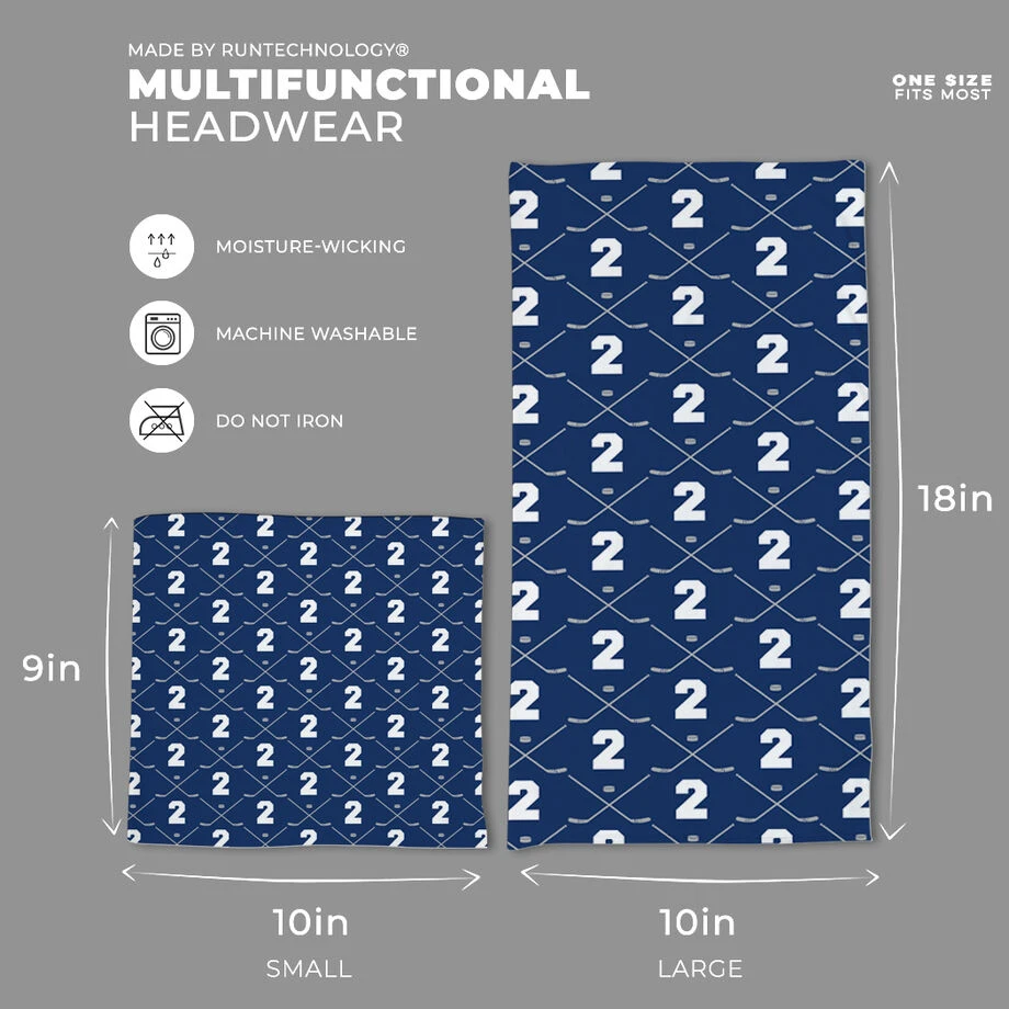 Hockey Multifunctional Headwear - Personalized Team Number Repeat RokBAND 2 Hockey Multifunctional Headwear - Personalized Team Number Repeat RokBAND - Image 2