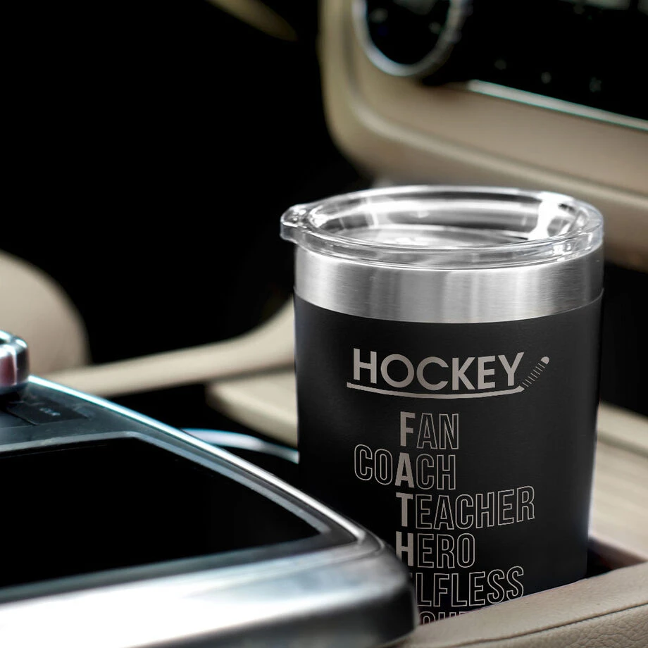 Hockey 20 Oz. Double Insulated Tumbler - Hockey Father Words 5 Hockey 20 Oz. Double Insulated Tumbler - Hockey Father Words - Image 5