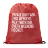 Hockey Drawstring Backpack - All Weekend Hockey