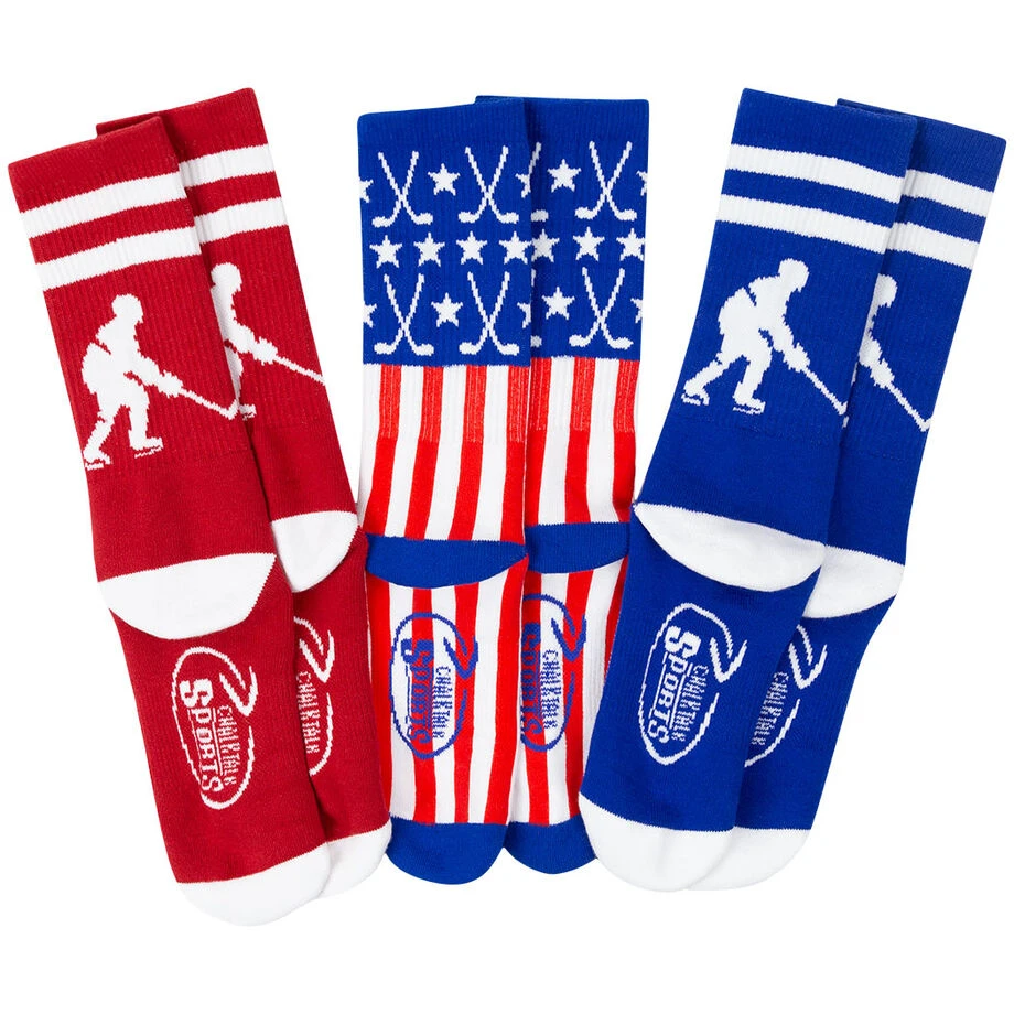 Hockey Woven Mid-Calf Sock Set - All American 2 Hockey Woven Mid-Calf Sock Set - All American - Image 2