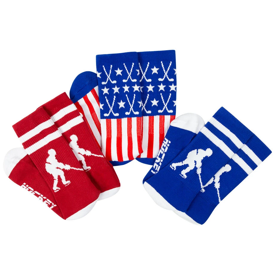 Hockey Woven Mid-Calf Sock Set - All American 3 Hockey Woven Mid-Calf Sock Set - All American - Image 3