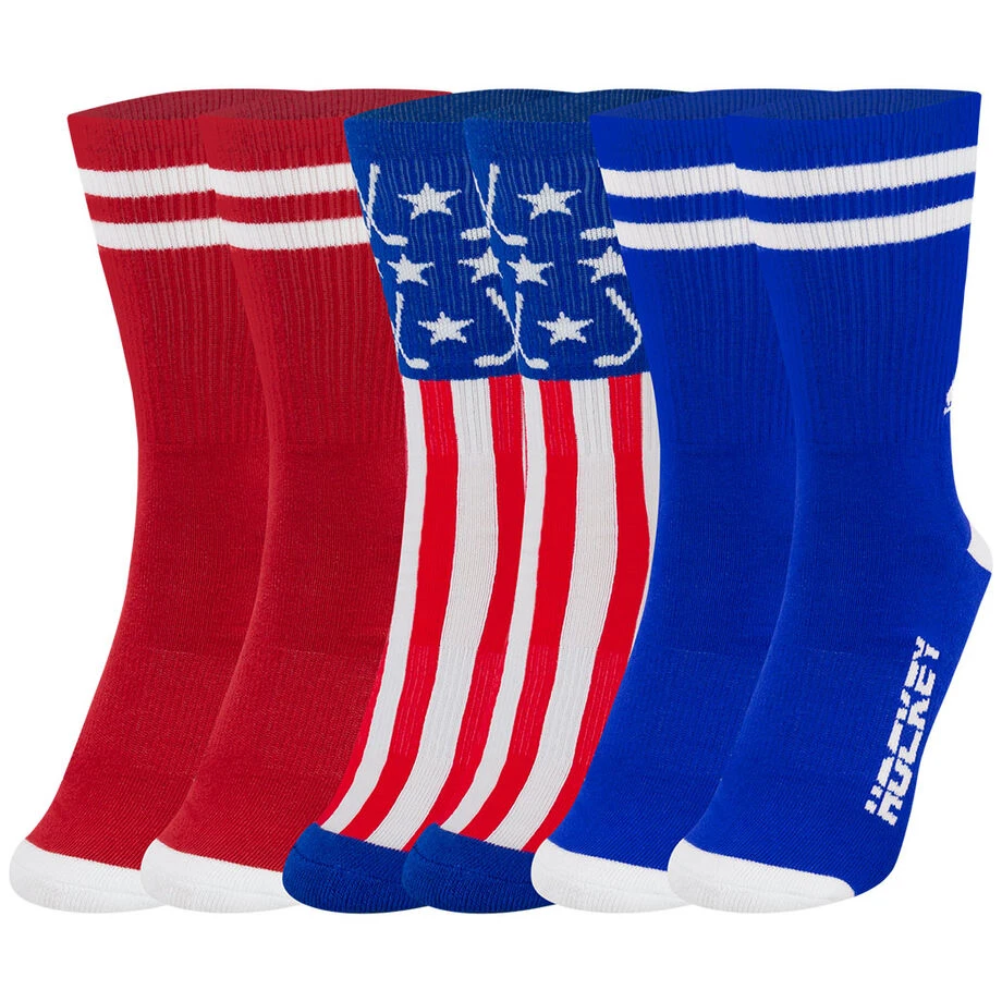 Hockey Woven Mid-Calf Sock Set - All American 4 Hockey Woven Mid-Calf Sock Set - All American - Image 4