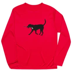 Hockey Long Sleeve Performance Tee - Howe The Hockey Dog