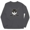 Hockey Long Sleeve Performance Tee - Hockey Helmet Skull