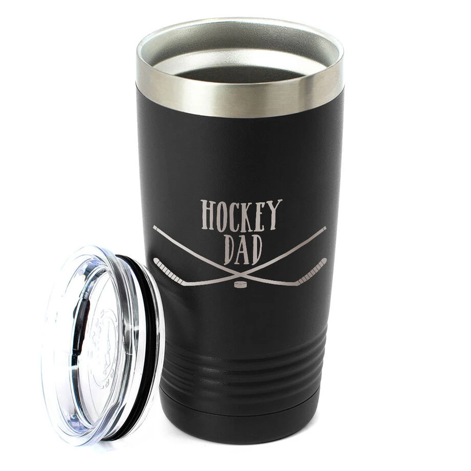 Hockey 20oz. Double Insulated Tumbler - Hockey Dad 2 Hockey 20oz. Double Insulated Tumbler - Hockey Dad - Image 2